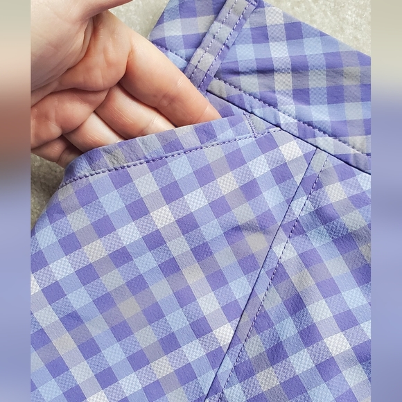 AUR lavender check golf/tennis skirt size 2 - Picture 2 of 7